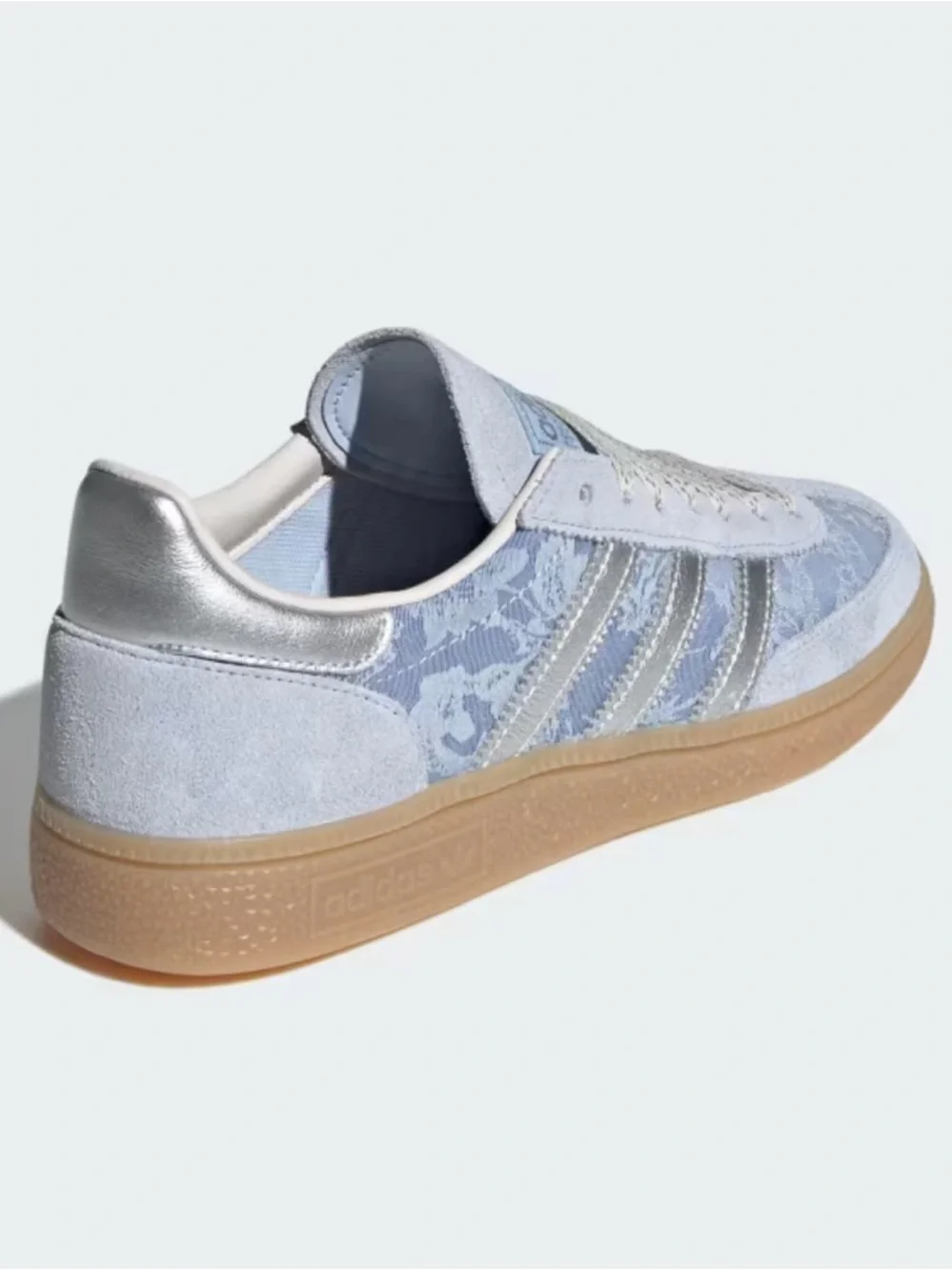 adidas x Liberty London Handball Spezial Crystal Sky / Silver Metallic - Picture 3 of 12
